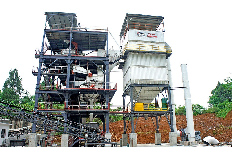 不怕天冷停工，上套干法制砂樓，全年可生產(chǎn)